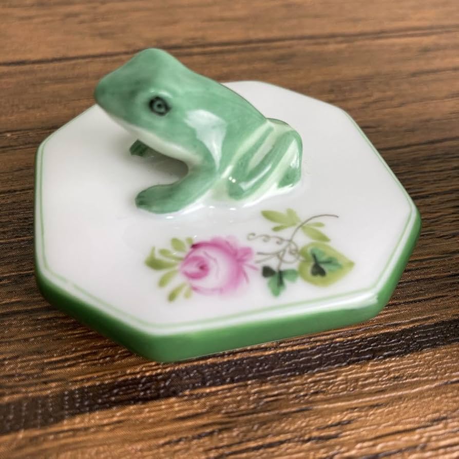 ヘレンド トリンケットボックス カエル アクセサリーケース 小物入れ ヘレンド トリンケットボックス カエル アクセサリーケース 小物入れ